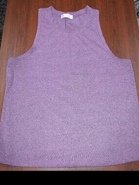 LASLULU Purple Sleeveless Tank Top - Size L